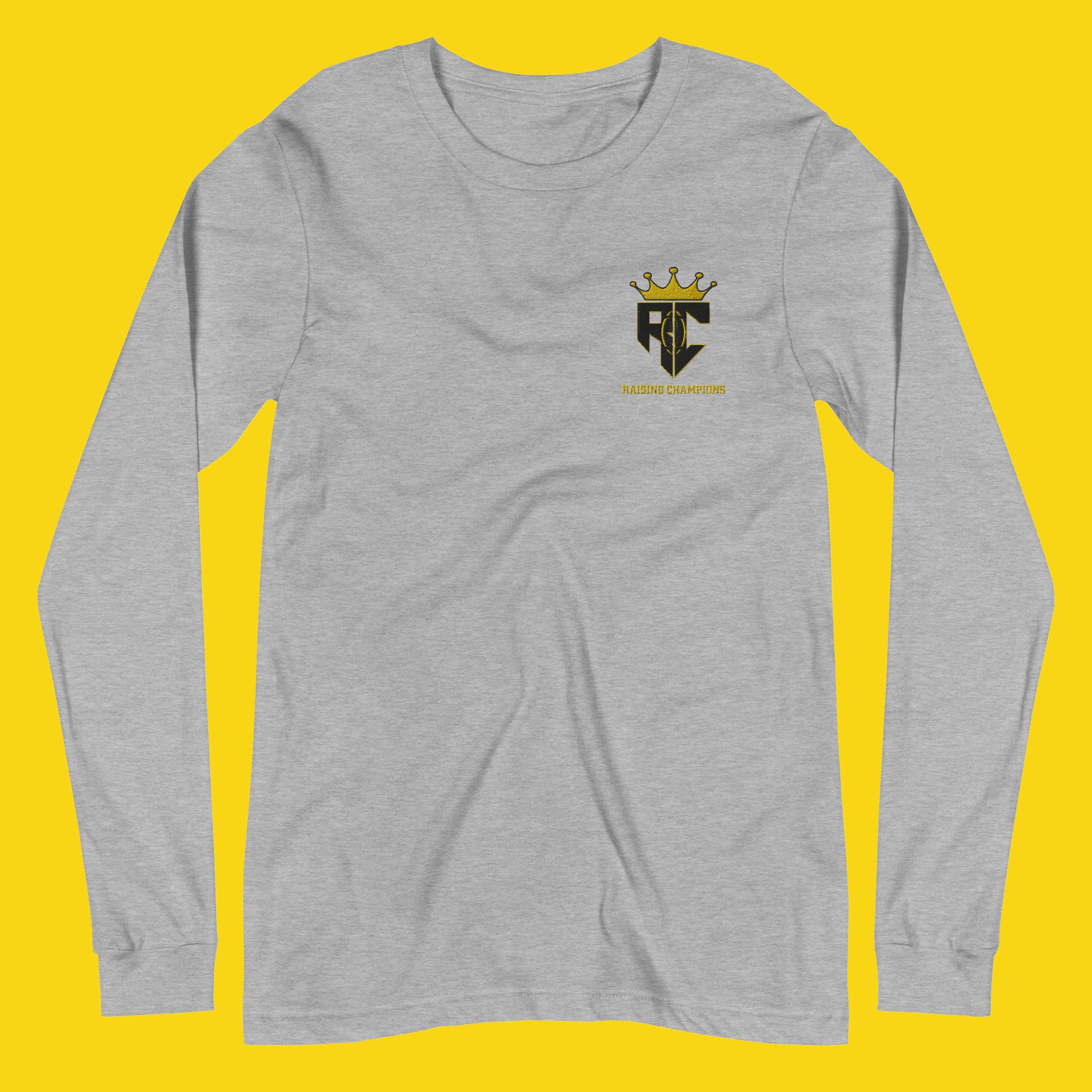 6(ROKU)【LOGO PRINT LONG SLEEVE T-SHIRT】 RC Embroidered Logo Long Sleeve – Raising Champions by Galu